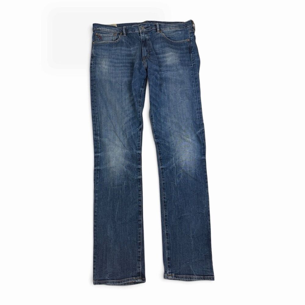 Polo Ralph Lauren Denim Jeans Men's 36x34 Medium Wash Sullivan Slim Distressed